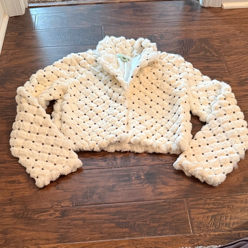 Cream Cropped Jacket